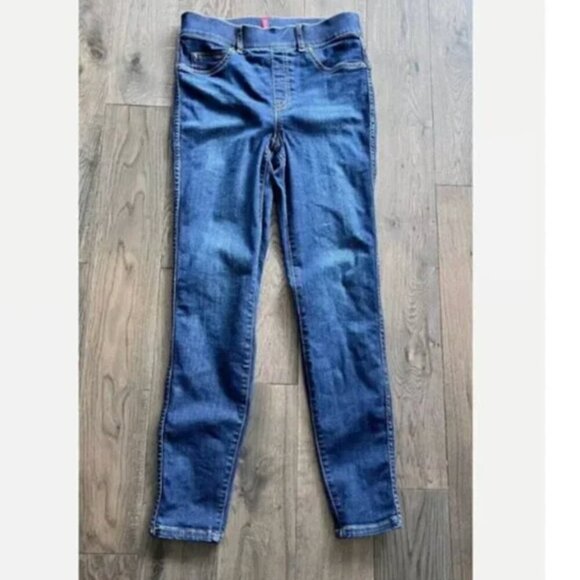 Spanx Denim Pull-On Ankle Jeggings Size S Shapewear Slimming Stretch Jeans - Picture 2 of 6